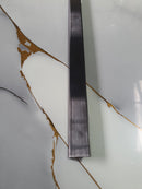 Profil inox T, pentru imbinari 2 CM lungime 244 ml, Antracit MAT
