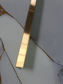 Profil inox T, pentru imbinari 2 CM lungime 244 ml, gold SATIN