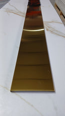 Profil inox U, 10 CM,  lungime 244 ml, GOLD satin