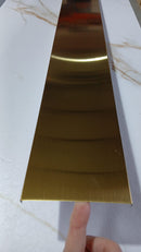 Profil inox U, 10 CM,  lungime 244 ml, GOLD satin