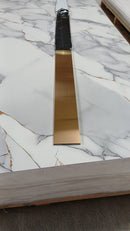 Profil inox U, 10 CM,  lungime 244 ml, GOLD satin