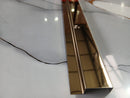 Profil inox , 10x10 MM,  lungime 270 ml, GOLD oglinda