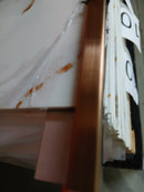 Profil inox , 10x10 mm,  lungime 244 ml, BRONZ satin