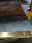 Profil inox , 10x10 mm,  lungime 244 ml, GOLD satin