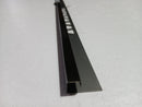Profil inox 10x10 mm,  lungime 244 ml, NEGRU satin