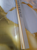 Profil inox 10x10 mm,  lungime 270 ml, GOLD oglinda