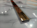 Profil inox U, 32 MM,  lungime 270 m, GOLD oglinda
