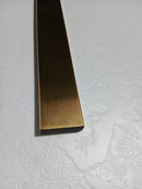 Profil inox U , 23 MM,  lungime 244 cm, GOLD satin