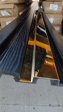 Profil inox 32X10X15 MM lungime 270 ml, GOLD oglinda