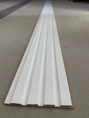 Riflaj decorativ MDF, Line white,280x13,5 cm