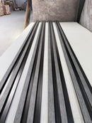 Riflaj decorativ polimer dur D 402-104, gri, 290 x 11,5 x 0,8 cm