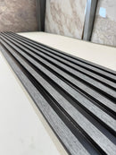 Riflaj decorativ polimer dur D 402-104, gri, 290 x 11,5 x 0,8 cm