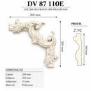 Colțar decorativ din poliuretan DV 87 110E