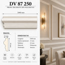 Profil decorativ din poliuretan DV 87 250 – 244 × 4,3 × 1,4 cm