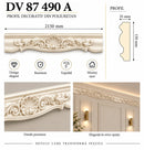 Profil decorativ din poliuretan DV 87 490 A – 215 × 15 × 3,5 cm