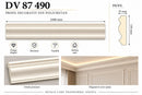 Profil decorativ din poliuretan DV 87 490 – 244 × 15 × 3,5 cm
