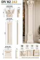 Set pilastru decorativ din poliuretan DV 82 242