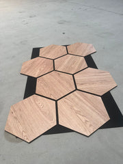 PANOU ACUSTIC HEXAGON MDF  - LAN 601 - 87,2 X 57,9 X 1 cm- q-home.ro