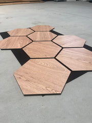 PANOU ACUSTIC HEXAGON MDF  - LAN 601 - 87,2 X 57,9 X 1 cm- q-home.ro
