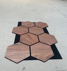 PANOU ACUSTIC HEXAGON MDF  - LAN 603 - 87,2 X 57,9 X 1 cm- q-home.ro