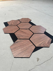 PANOU ACUSTIC HEXAGON MDF  - LAN 603 - 87,2 X 57,9 X 1 cm- q-home.ro