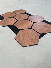 PANOU ACUSTIC HEXAGON MDF  - LAN 605 - 87,2 X 57,9 X 1 cm- q-home.ro