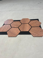 PANOU ACUSTIC HEXAGON MDF  - LAN 605 - 87,2 X 57,9 X 1 cm- q-home.ro