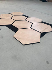 PANOU ACUSTIC HEXAGON MDF  - LAN 606 - 87,2 X 57,9 X 1 cm- q-home.ro