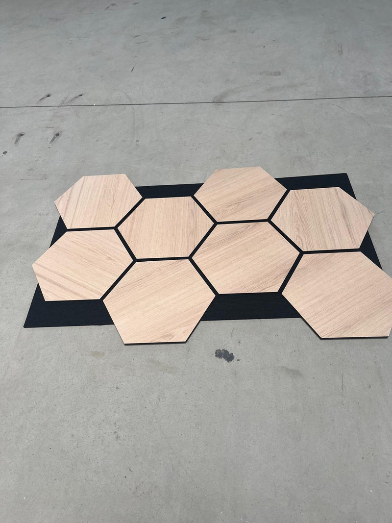PANOU ACUSTIC HEXAGON MDF  - LAN 606 - 87,2 X 57,9 X 1 cm- q-home.ro