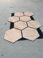 PANOU ACUSTIC HEXAGON MDF  - LAN 606 - 87,2 X 57,9 X 1 cm- q-home.ro