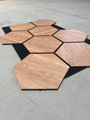 PANOU ACUSTIC HEXAGON MDF  - LAN 607 - 87,2 X 57,9 X 1 cm- q-home.ro