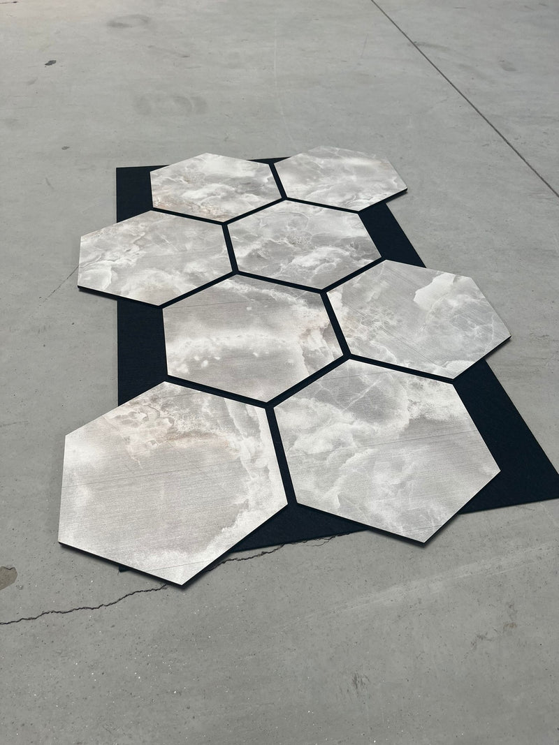 PANOU ACUSTIC HEXAGON MDF - LAN 707- 87,2 X 57,9 X 1 cm- q-home.ro