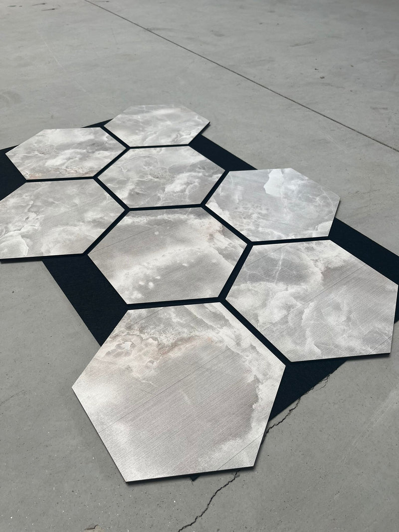 PANOU ACUSTIC HEXAGON MDF - LAN 707- 87,2 X 57,9 X 1 cm- q-home.ro