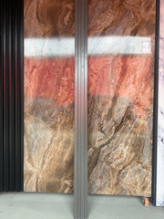 Riflaj decorativ din duropolimer, gri inchis, 290 x 11,5 x 0,8 cm