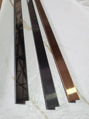Profil inox T, pentru imbinari 2 CM lungime 244 ml, Bronz SATIN