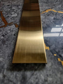 Profil inox U, 5 CM,  lungime 244 ml, GOLD satin