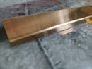 Profil inox U , 23 MM,  lungime 244 cm, BRONZ satin