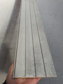 Riflaj decorativ MDF, Line-Light Grey Stone,280x13,5 cm