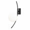 Aplica de Perete Hilal Soclu E27, Max. 60W, Culoare Negru / Alb- q-home.ro
