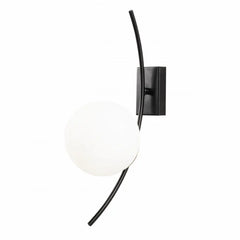 Aplica de Perete Hilal Soclu E27, Max. 60W, Culoare Negru / Alb- q-home.ro