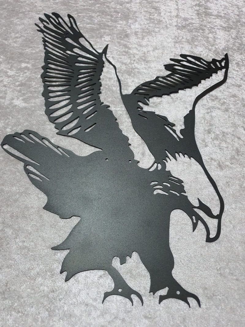 Tablou Metal Black Eagle