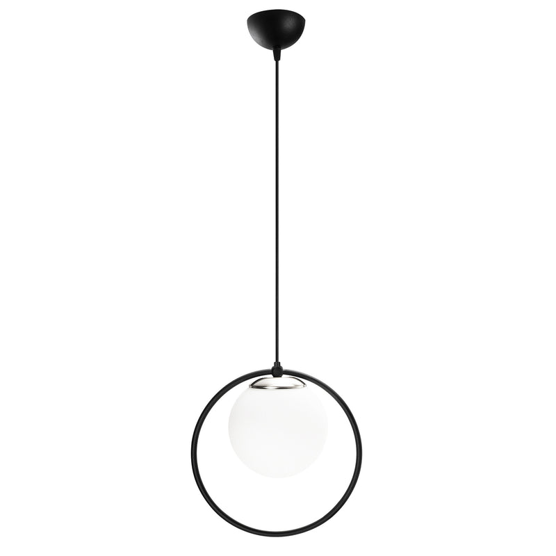 Lustra Dolunay , Soclu E27, Max 40W, Culoare Negru / Alb- q-home.ro