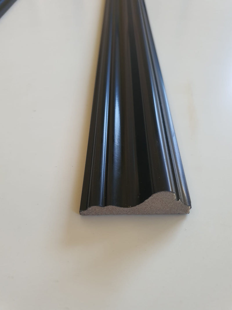 Brau decorativ din Polimer Dur,NEGRU, 240 x 6 x 2 cm , B83-1