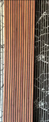 Riflaj decorativ din polistiren, imitatie lemn, LBX 001, 270 x 60 x 1,5 cm- q-home.ro