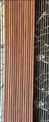 Riflaj decorativ din polistiren, imitatie lemn, LBX 001, 270 x 60 x 1,5 cm
