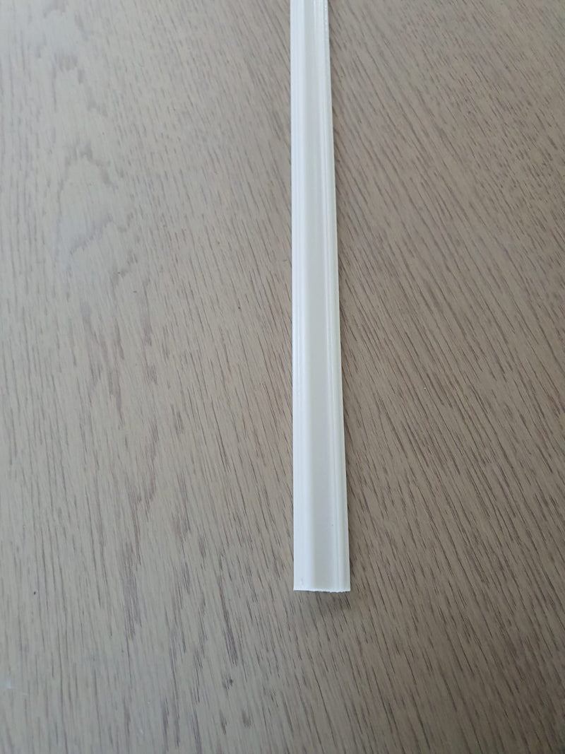 Brau decorativ din Polimer Dur, D 109, ALB, 240 x 2 x 0,8 cm