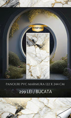 PANOURI DECORATIVE MARMURA PVC , SWEET  WMP-044 , 122 x 244 cm