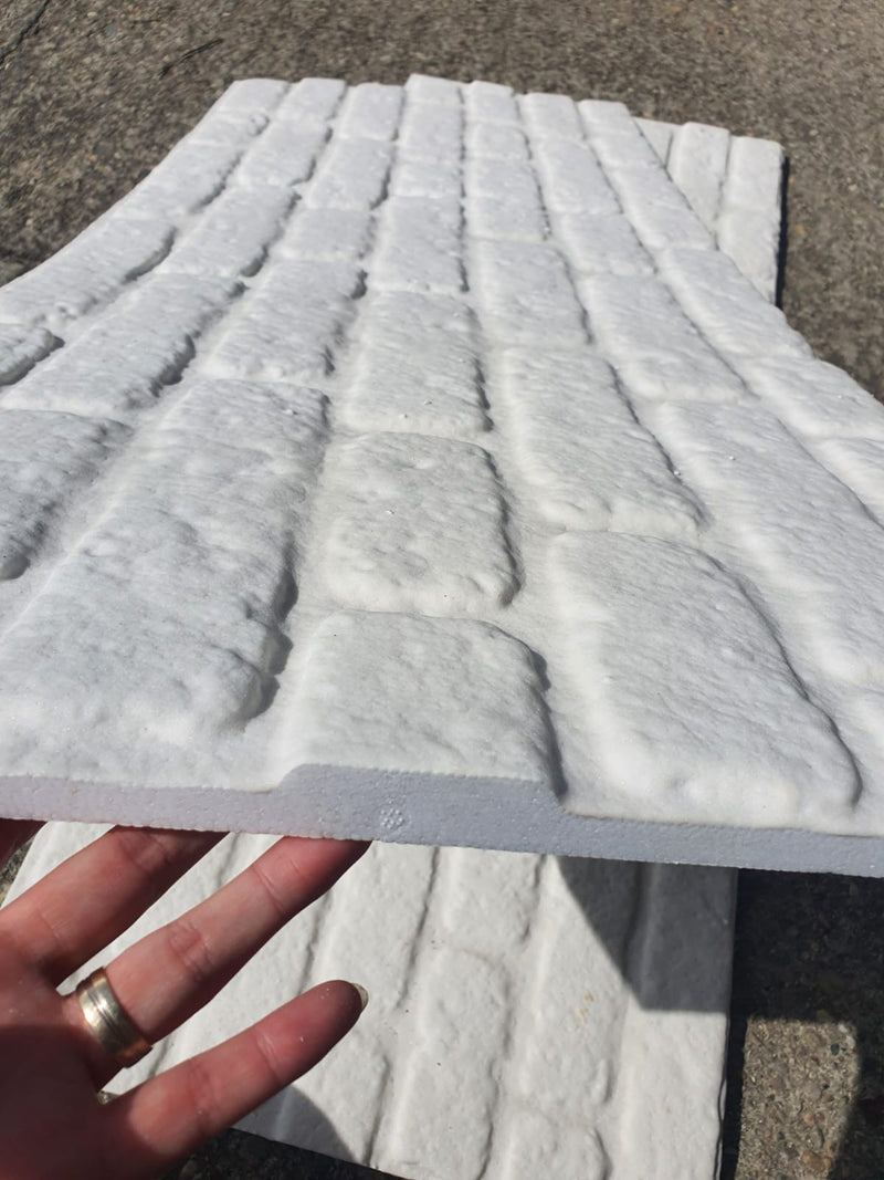 Panou decorativ polistiren textura caramida nevopsit 651, grosime 2 cm