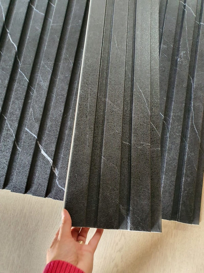 Riflaj decorativ din SPC,MARBLE BLACK 23047-8