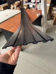 RIFLAJ POLIMER DUR NEGRU- D407-303, 290 x 20 x 1,1 cm
